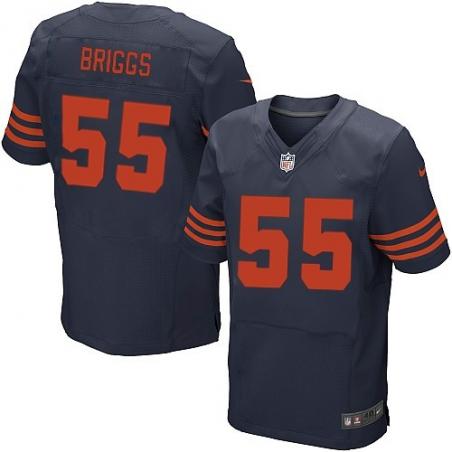 [Elite] Lance Briggs Football Jersey -Chicago #55 Football Jersey(Blue Yellow Number)