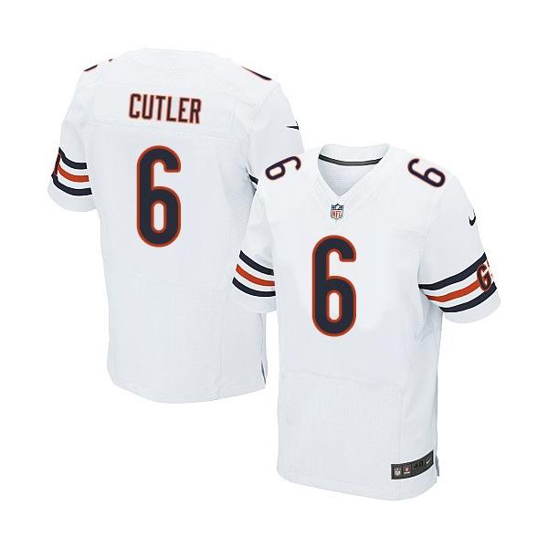 [Elite] Jay Cutler Football Jersey -Chicago #6 Football Jersey(White)