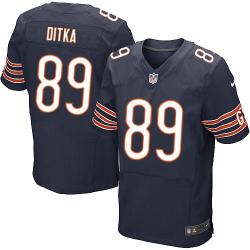 [Elite] Mike Ditka Football Jersey -Chicago #89 Football Jersey(Blue)