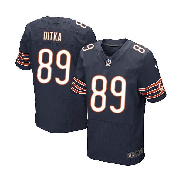 [Elite] Mike Ditka Football Jersey -Chicago #89 Football Jersey(Blue)