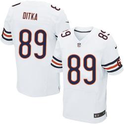 [Elite] Mike Ditka Football Jersey -Chicago #89 Football Jersey(White)