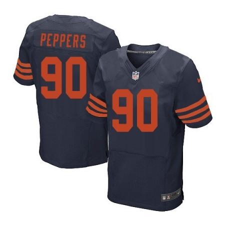 [Elite] Julius Peppers Football Jersey -Chicago #90 Football Jersey(Blue Yellow Number)