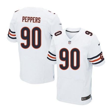 [Elite] Julius Peppers Football Jersey -Chicago #90 Football Jersey(White)