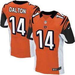 [Elite] Andy Dalton Football Jersey -Cincinnati #14 Football Jersey(Orange)