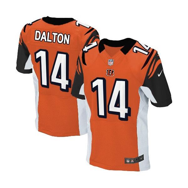 [Elite] Andy Dalton Football Jersey -Cincinnati #14 Football Jersey(Orange)