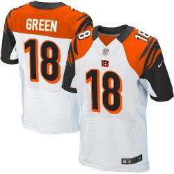 [Elite] A.J. Green Football Jersey -Cincinnati #18 Football Jersey(White)