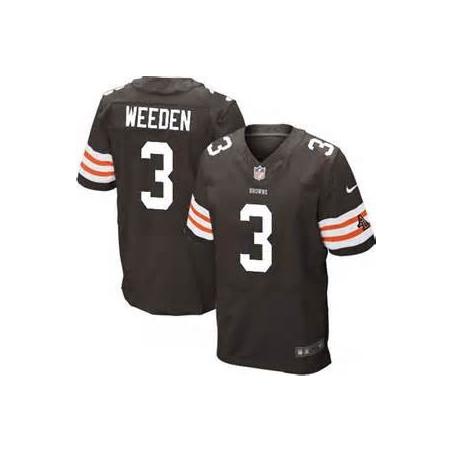 [Elite] Derek Anderson Football Jersey -Cleveland #3 Football Jersey(Brown)