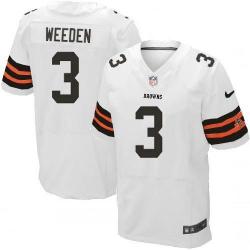 [Elite] Derek Anderson Football Jersey -Cleveland #3 Football Jersey(White)