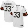 [Elite] Trent Richardson Football Jersey -Cleveland #33 Football Jersey(White)