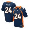 [Elite] Champ Bailey Football Jersey -Denver #24 Football Jersey(Blue)