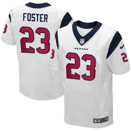 [Elite] Arian Foster Football Jersey -Houston #23 Football Jersey(White)