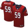 [Elite] Whitney Mercilus Football Jersey -Houston #59 Football Jersey(Red)