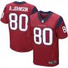 [Elite] Andre Johnson Football Jersey -Houston #80 Football Jersey(Red)