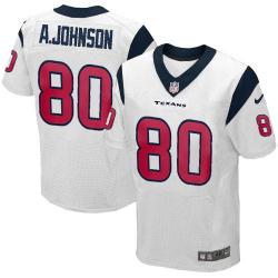 [Elite] Andre Johnson Football Jersey -Houston #80 Football Jersey(White)