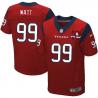 [Elite] J.J. Watt Football Jersey -Houston #99 Football Jersey(Red 10 Anniversary)