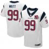 [Elite] J.J. Watt Football Jersey -Houston #99 Football Jersey(White 10 Anniversary)