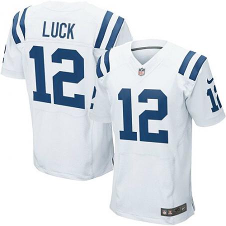 [Elite] Andrew Luck Football Jersey -Indianapolis #12 Football Jersey(White)