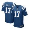 [Elite] Austin Collie Football Jersey -Indianapolis #17 Football Jersey(Blue)