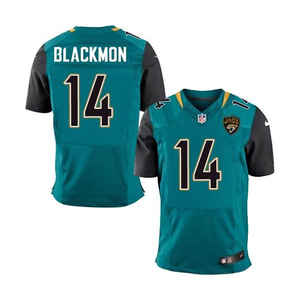 [Elite] Justin Blackmon Football Jersey -Jacksonville #14 Football Jersey(Green)