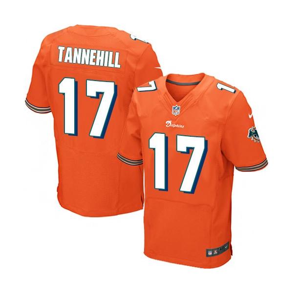 [Elite] Ryan Tannehill Football Jersey -Miami #17 Football Jersey(Orange)