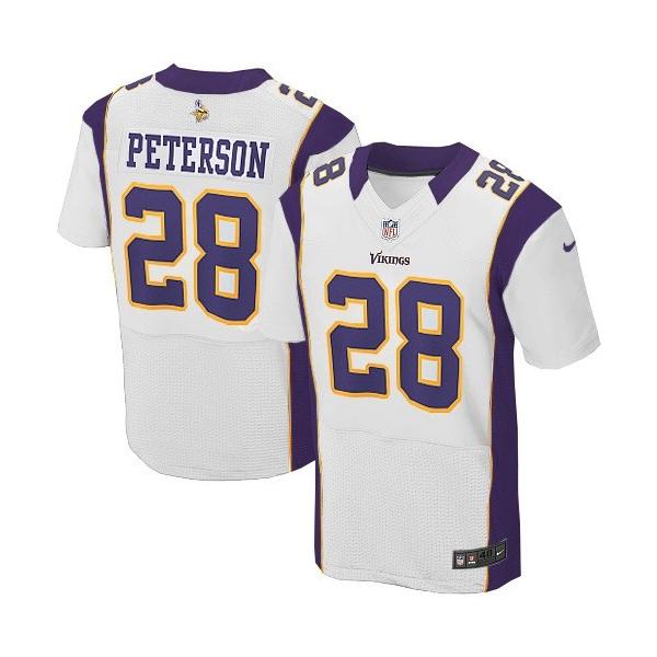 [Elite] Adrian Peterson Football Jersey -Minnesota #28 Football Jersey(White)