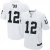 [Elite] Jacoby Ford Football Jersey -Oakland #12 Football Jersey(White)