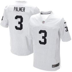 [Elite] Carson Palmer Football Jersey -Oakland #3 Football Jersey(White)