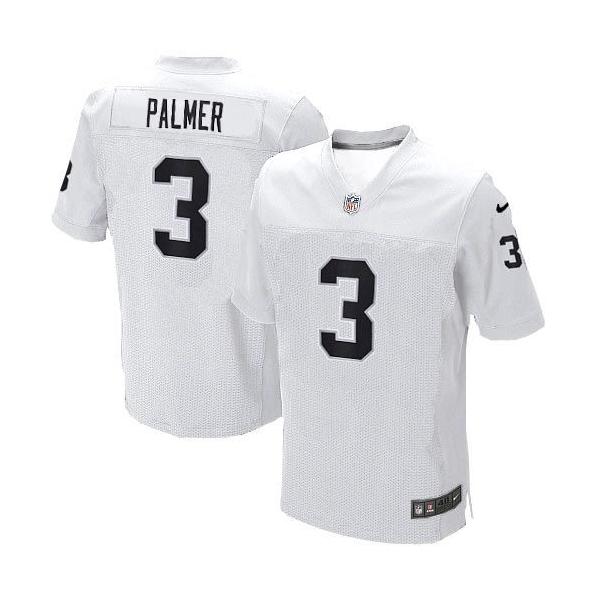 [Elite] Carson Palmer Football Jersey -Oakland #3 Football Jersey(White)