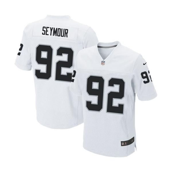 [Elite] Richard Seymour Football Jersey -Oakland #92 Football Jersey(White)