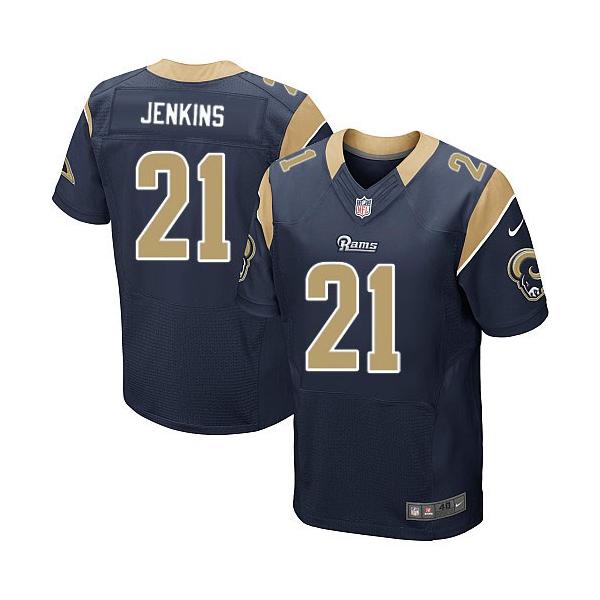 [Elite] Janoris Jenkins Football Jersey -St. Louis #21 Football Jersey(Blue)