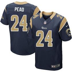 [Elite] Isaiah Pead Football Jersey -St. Louis #24 Football Jersey(Blue)