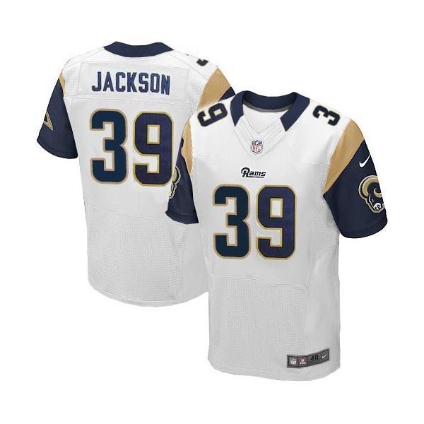 [Elite] Steven Jackson Football Jersey -St. Louis #39 Football Jersey(White)