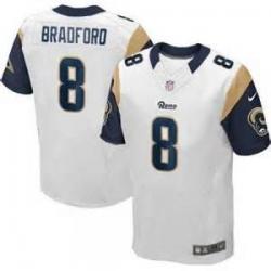 [Elite] Sam Bradford Football Jersey -St. Louis #8 Football Jersey(White)