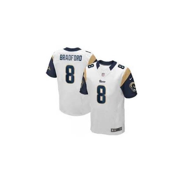 [Elite] Sam Bradford Football Jersey -St. Louis #8 Football Jersey(White)