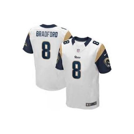 [Elite] Sam Bradford Football Jersey -St. Louis #8 Football Jersey(White)