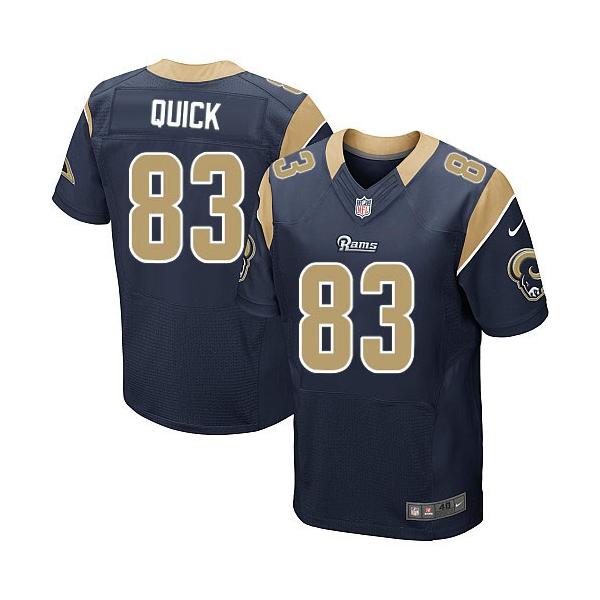 [Elite] Brian Quick Football Jersey -St. Louis #83 Football Jersey(Blue)