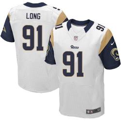 [Elite] Chris Long Football Jersey -St. Louis #91 Football Jersey(White)