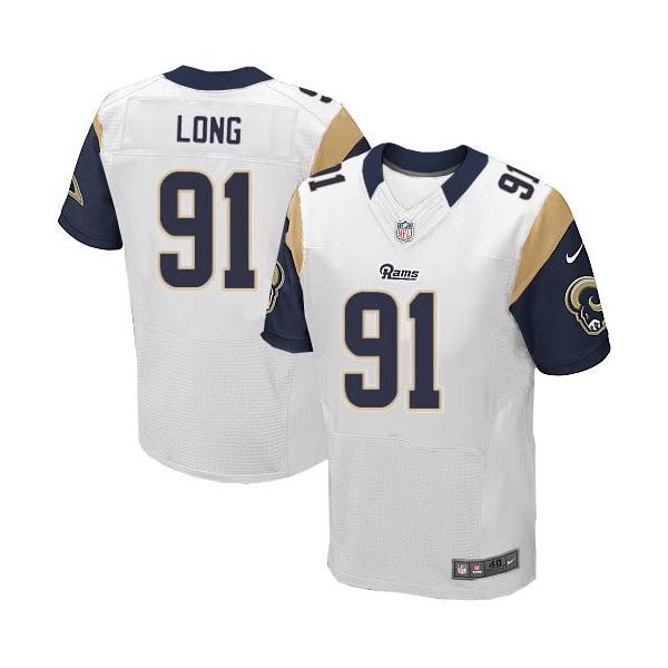 [Elite] Chris Long Football Jersey -St. Louis #91 Football Jersey(White)