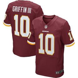 [Elite] Robert Griffin III Football Jersey -Washington #10 Football Jersey(Red)