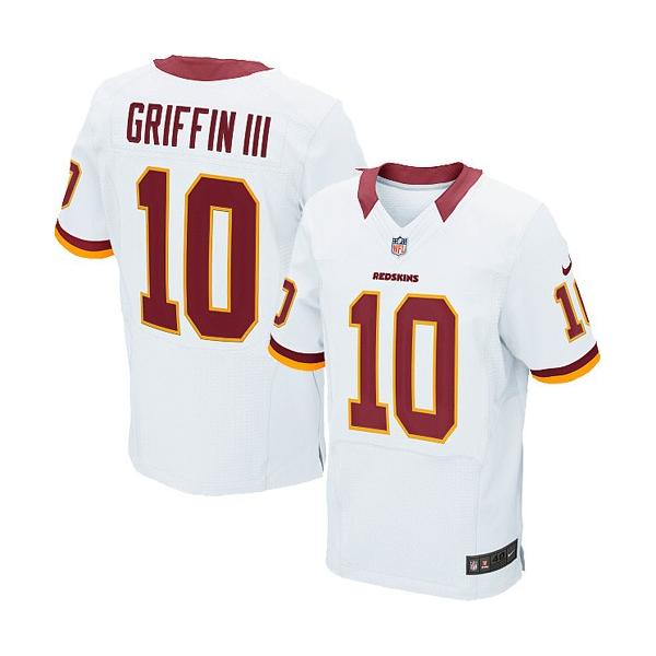 [Elite] Robert Griffin III Football Jersey -Washington #10 Football Jersey(White)