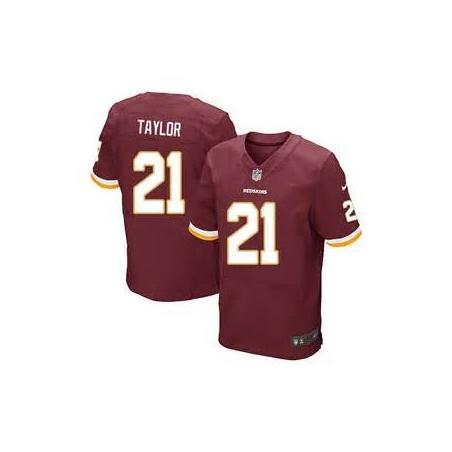 [Elite] Sean Taylor Football Jersey -Washington #21 Football Jersey(Red)