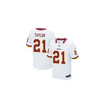 [Elite] Sean Taylor Football Jersey -Washington #21 Football Jersey(White)