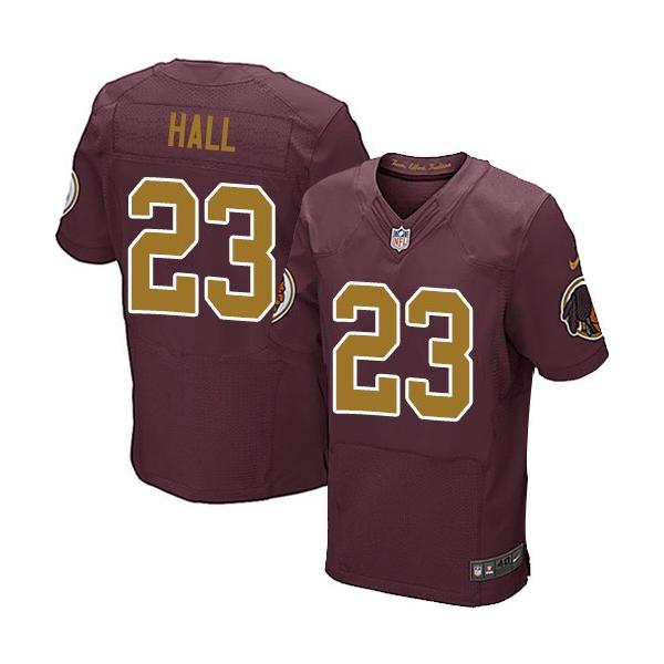 [Elite] DeAngelo Hall Football Jersey -Washington #23 Football Jersey(Red 80 Anniversary)