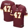 [Elite] Chris Cooley Football Jersey -Washington #47 Football Jersey(Red with 80 Anniversary Patch)