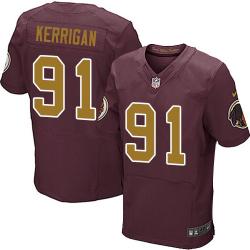 [Elite] Ryan Kerrigan Football Jersey -Washington #91 Football Jersey(Red 80 Anniversary)