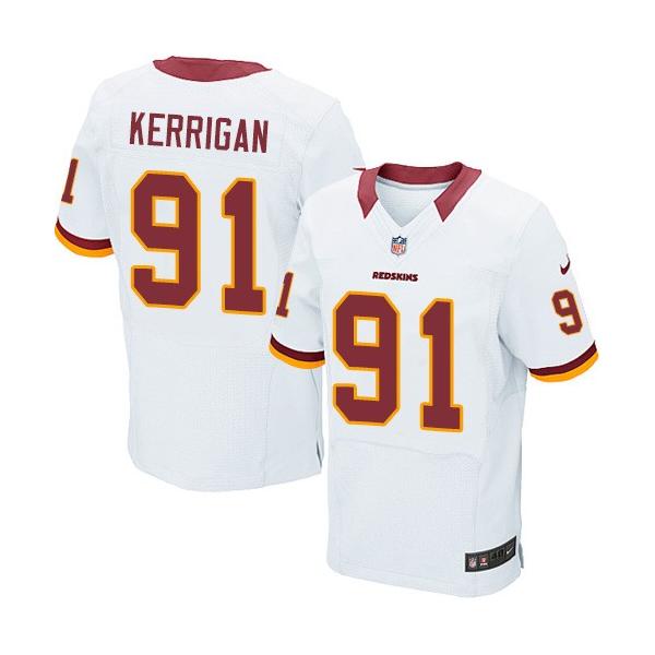 [Elite] Ryan Kerrigan Football Jersey -Washington #91 Football Jersey(White)