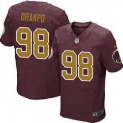 [Elite] Brian Orakpo Football Jersey -Washington #98 Football Jersey(Red 80 Anniversary)