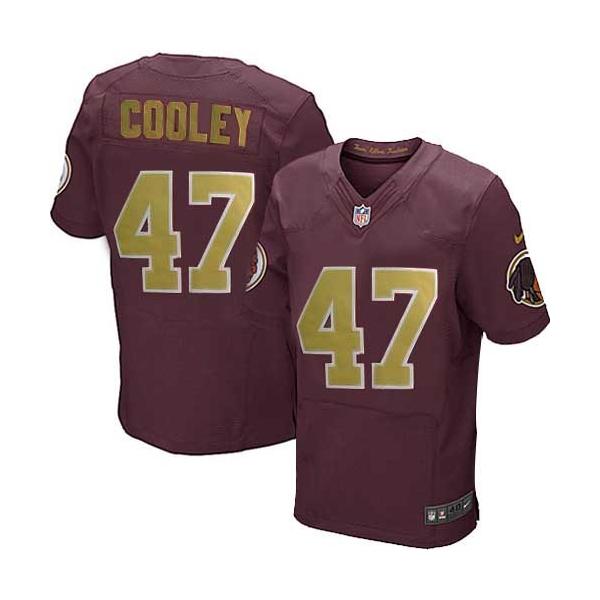 [Elite] Chris Cooley Football Jersey -Washington #47 Football Jersey(Red 80 Anniversary)