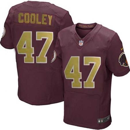 [Elite] Chris Cooley Football Jersey -Washington #47 Football Jersey(Red 80 Anniversary)