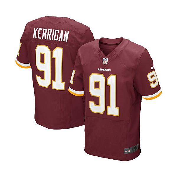 [Elite] Ryan Kerrigan Football Jersey -Washington #91 Football Jersey(Red)